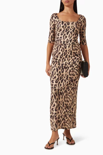 Iris Leopard-print Dress