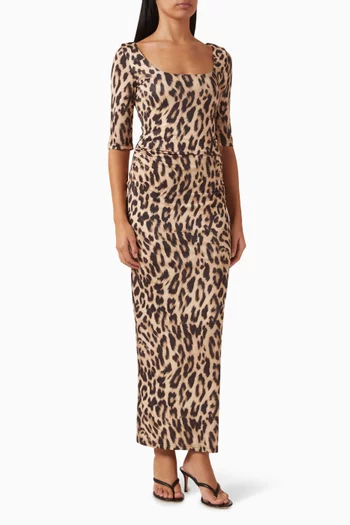 Iris Leopard-print Dress