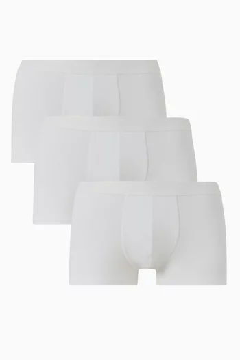 Trunks in Stretch Cotton, Set of 3