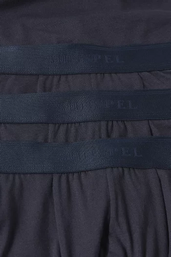 Trunks in Stretch Cotton, Set of 3