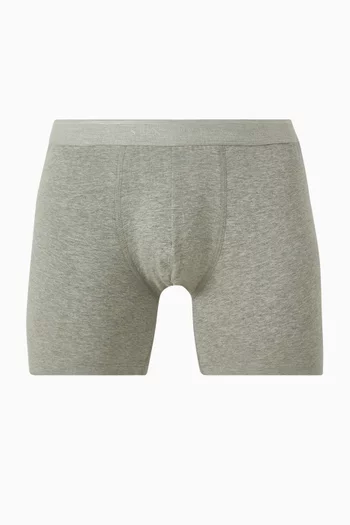 Long Boxer Briefs in Supima Cotton Stretch