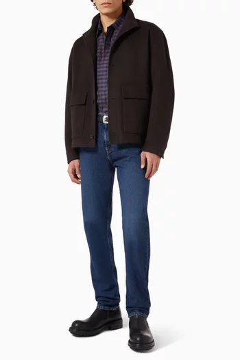Harrington Jacket in Split Wool