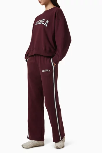 بنطال رياضي بقصة فضفاضة قطن عضوي