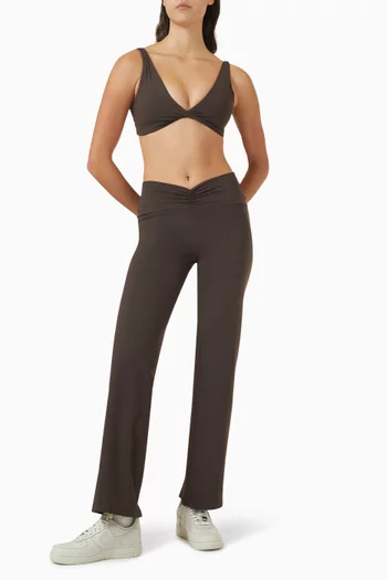 Ruched Front Yoga Pants
