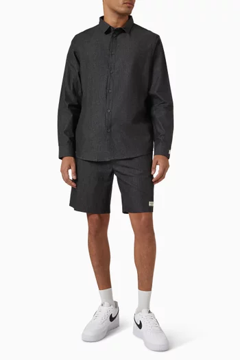 8-inch Shorts in Organic Cotton Weave