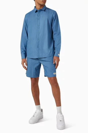 8-inch Shorts in Organic Cotton Weave