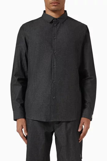 Regular Fit Shirt in Organic Cotton Weave