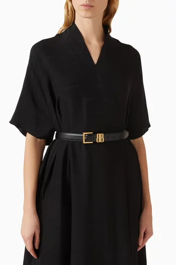 حزام اديتور بشعار حرفي BB جلد عجل