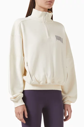 Sport Horizon Zip Sweatshirt in Organic Cotton