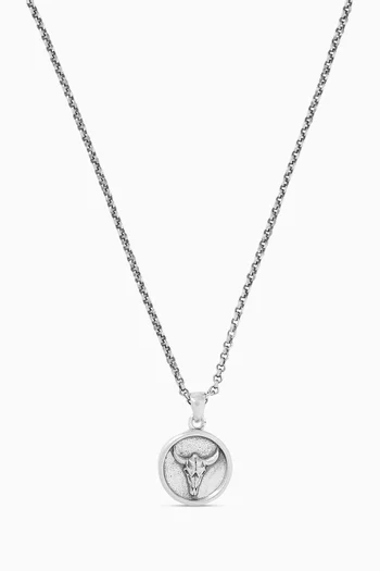 قلادة مزينة بثور فضة إسترلينية