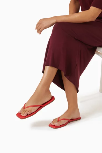 حذاء فليب فلوب ليلي بمقدمة مربعة جلد