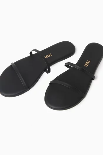 Gemma Slides in Leather