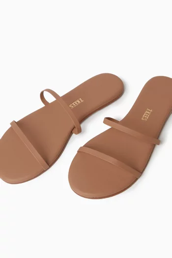 Gemma Slides in Leather