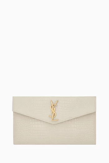 حافظة اب تاون جلد بنقشة جلد التمساح