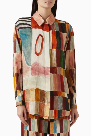 Marjorelle Shirt in Linen Blend