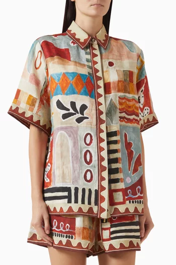 قميص ميشيل كتان