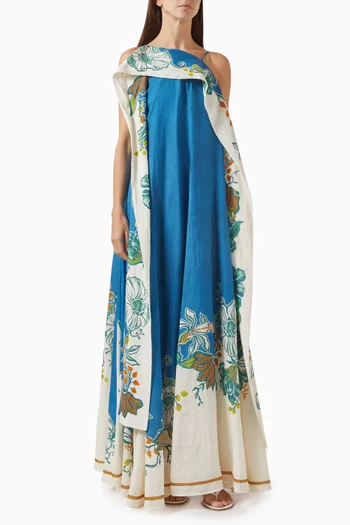 فستان سهرة لودا بقصة غير متماثلة رامي