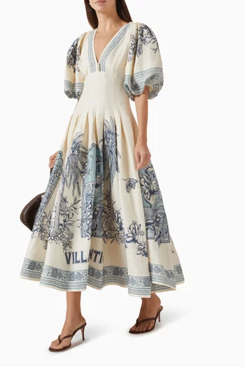 Villa Romantica Corset Dress in Linen Blend