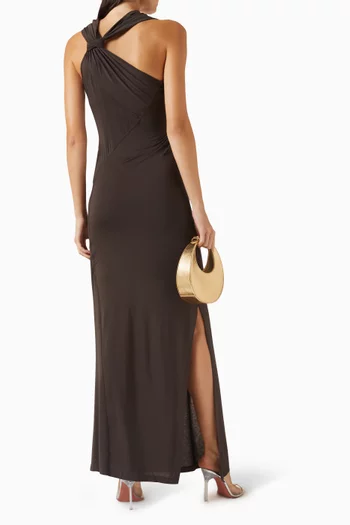 Wind Draped Dress in Jersey