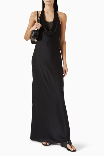 Open-back Dress in Silk