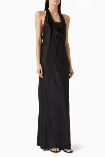 Open-back Dress in Silk