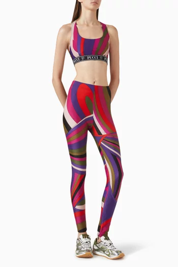 Iride-print Sports Bra