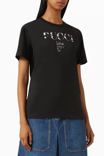 Logo T-shirt in Cotton-jersey