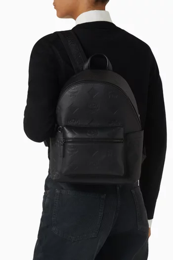 Small Stark Backpack in Maxi Monogram Leather