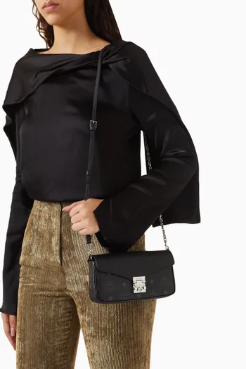 Mini Tracy Crossbody Bag in Visetos Canvas