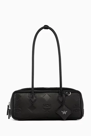 Small Aren East West Shoulder Bag in Visetos