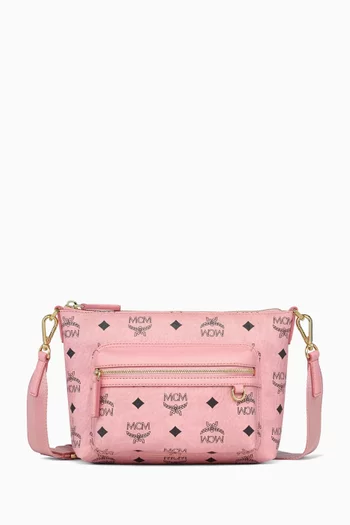 Small Aren Crossbody Bag in Visetos Canvas