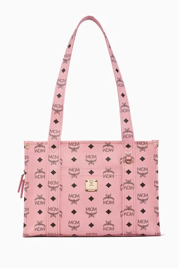 Small Aren School Tote Bag in Visetos Canvas