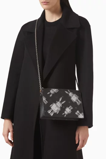 Aren Flat Pouch in Rabot Visetos Canvas