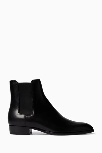 Wyatt Chelsea Boots in Smooth Leather