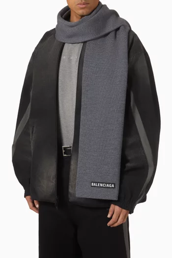 Patch Scarf in Wool