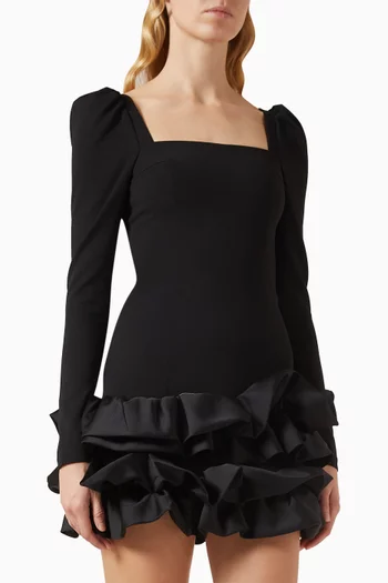 فستان ميستيك قصير كريب