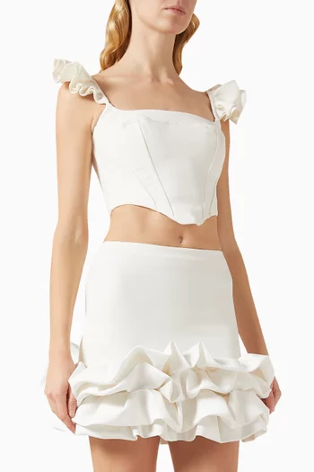 Mystique Corset Top in Crepe