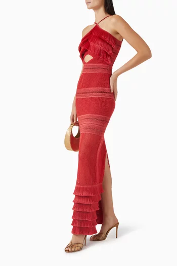 فستان راديانت مزين بشرّابات