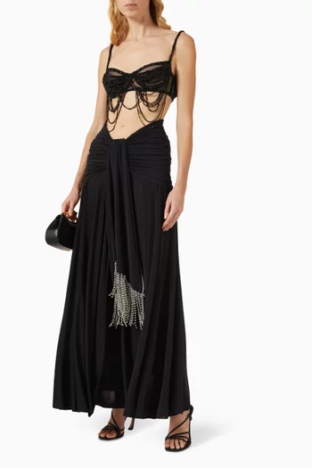 بلوزة ذا روس مطرزة بالخرز