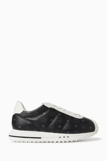 Diamante Low-top Sneakers in Visetos Leather