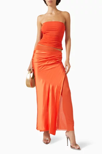 بلوزة بريانا بلا حمالات قماش شبكي