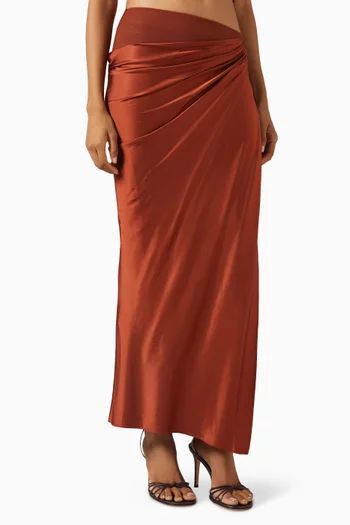 Brianna Maxi Skirt in Mesh