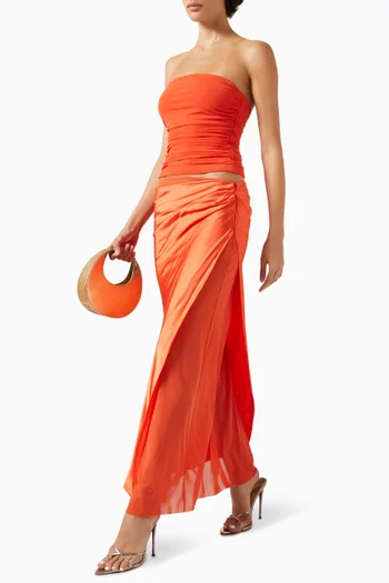 Brianna Maxi Skirt in Mesh