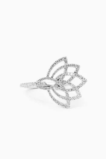 Blossom Ring in 18kt White Gold