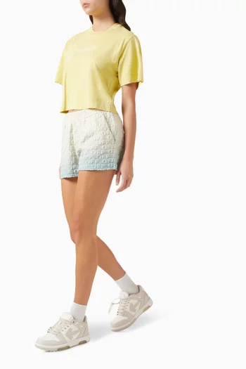 Switch Off Crop T-shirt in Cotton