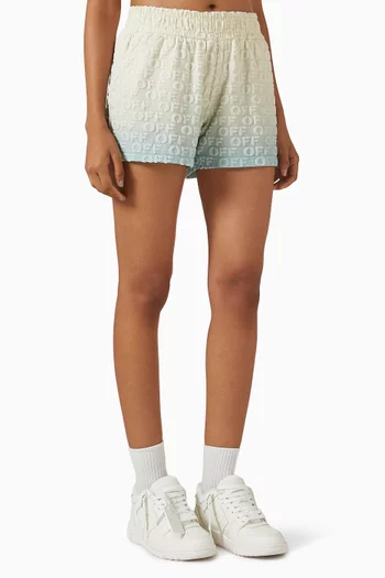 Logo Gradient Shorts in Cotton-terry