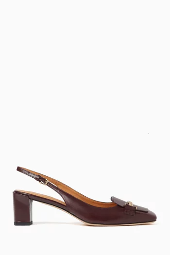 Slingback Pumps in Leather