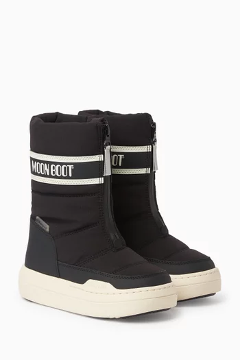 Park Zip High Boots in Nylon