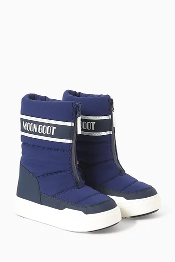 Park Zip High Boots in Nylon