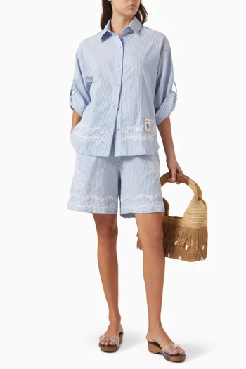 شورت مالاجا باتيك قطن وكتان